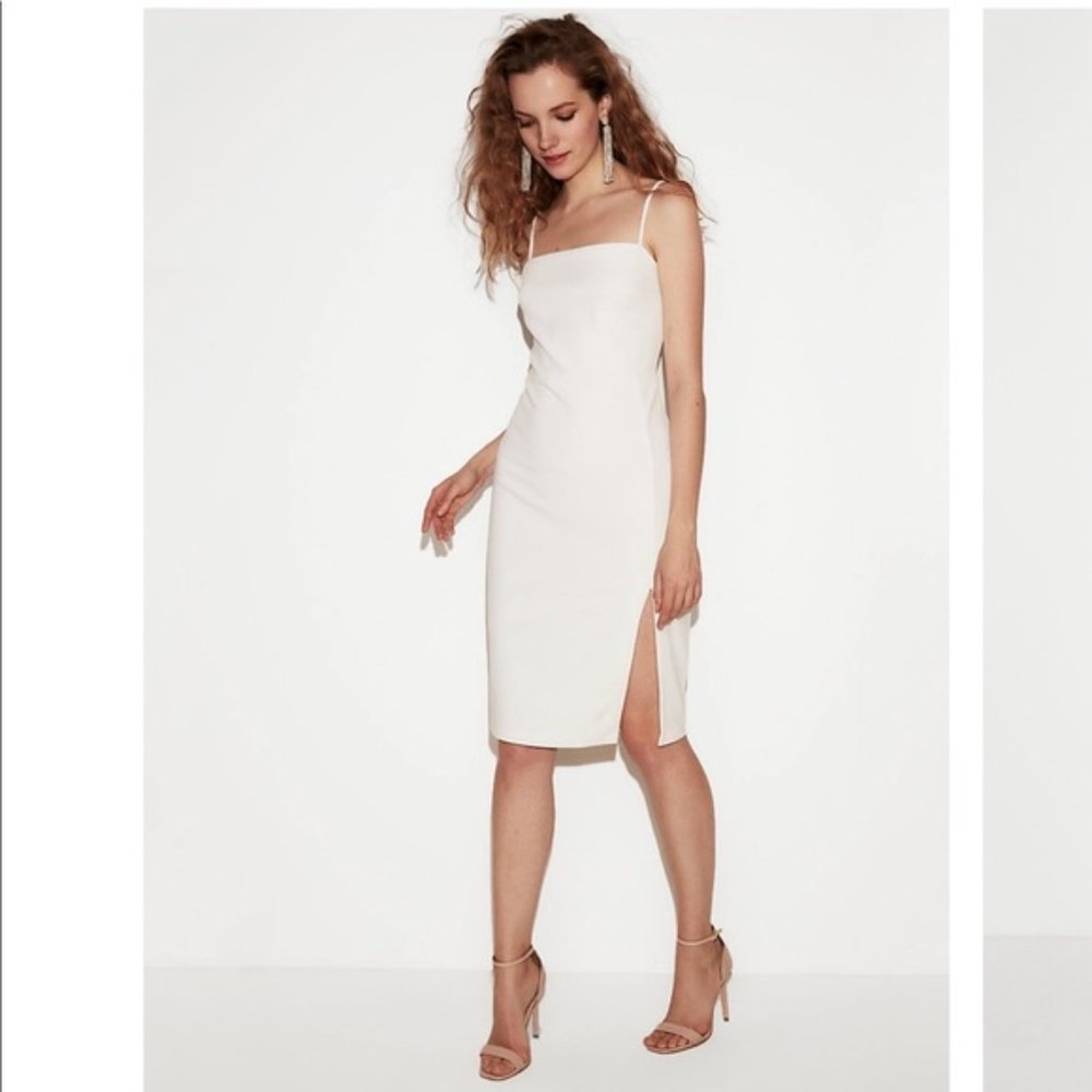 Front Slit Sheath Dress